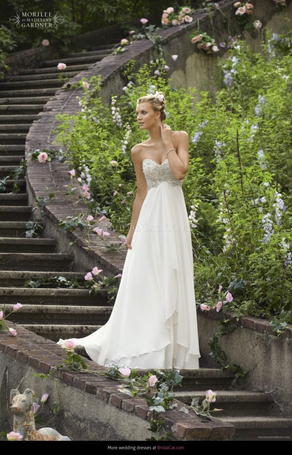 Strapless bruidsjurk stras steentjes sale
