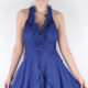 Goedkope cocktailjurk blauw