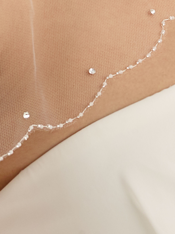 Sluier swarovski steentjes