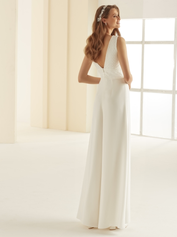 Bruidsjumpsuit ivory sale
