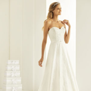 strapless kanten bruidsjurk Bruidsoutletwinkel